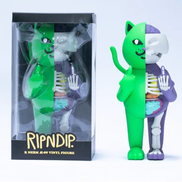 Rip N Dip R Nerm Æ-09 Vinyl Figure - Neon Green Anatomy Limited Edition Figure - Picture 1 of 16